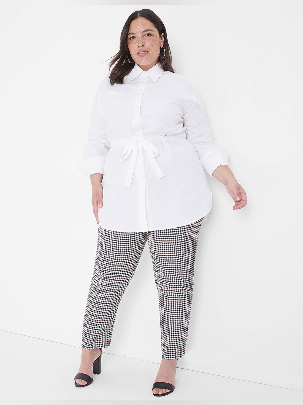 Lane Bryant Long-Sleeve Button-Down Tunic